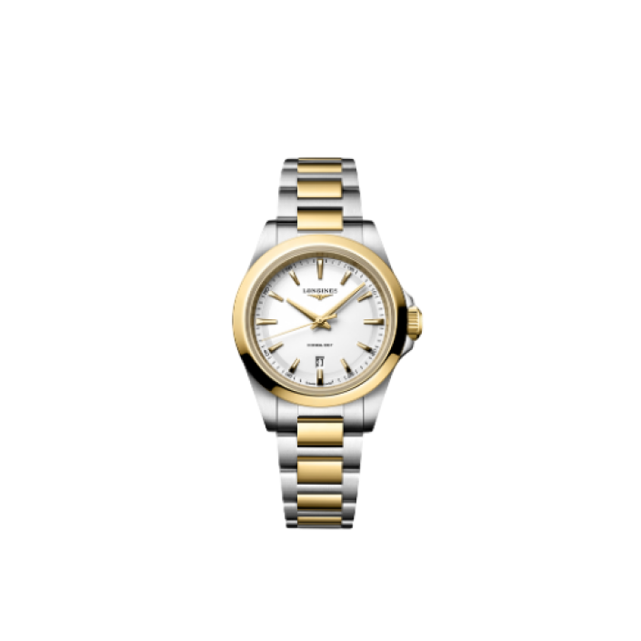 Longines Conquest women's steel & gold PVD Watch L3.350.3.12.7 