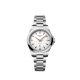 Longines Conquest Quartz 30 mm with White Sandblasted Dial, Pink Hands and Stainless Steel Bracelet