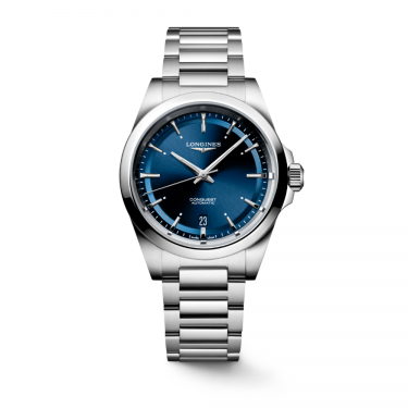 Longines Conquest L3.720.4.92.6 - Reloj de acero inoxidable con esfera azul sunray