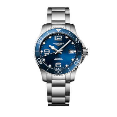 Longines HydroConquest 39mm Blue Sunray Dial Automatic Stainless Steel Ceramic Bezel Watch