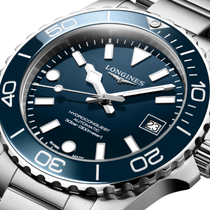 Longines HydroConquest 39 mm Automàtic amb Esfera Blava i Braçalet d'Acer