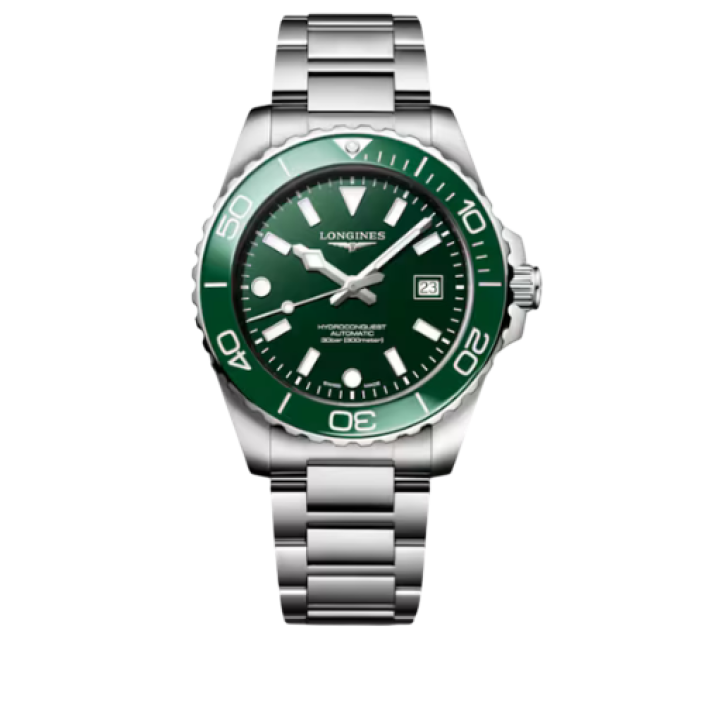 Longines HydroConquest Automatic 42 mm with Green Polished Dial and Stainless Steel Bracelet