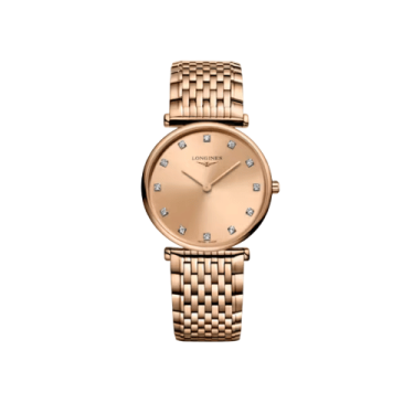 Longines La Grande Classique 29mm Red PVD Diamond Dial Quartz Watch