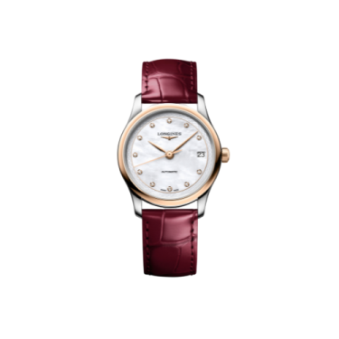 Longines Master Collection 34mm Rose Gold Diamond Watch