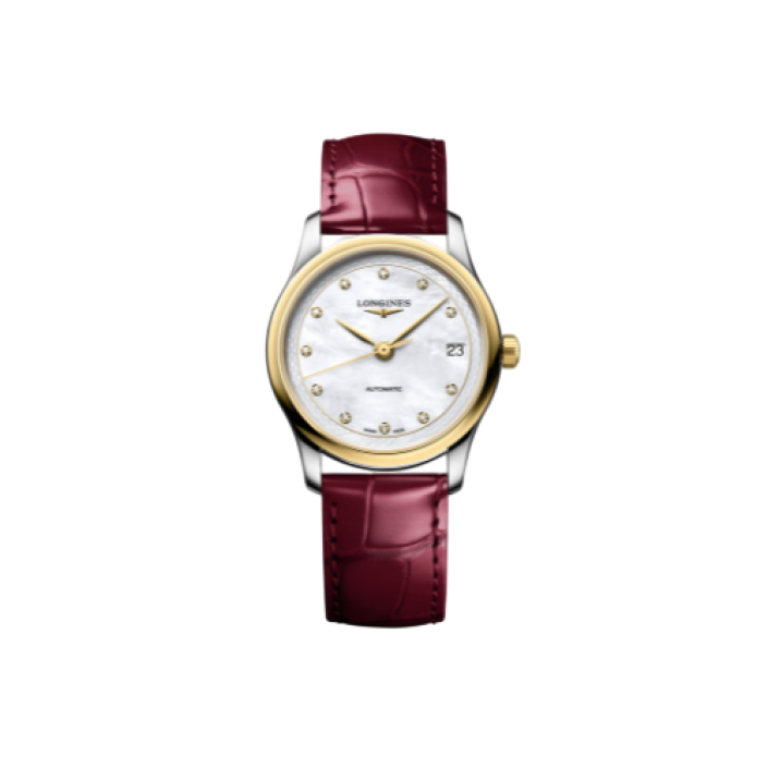 Longines Master Collection 34mm Rose Gold Diamond Watch