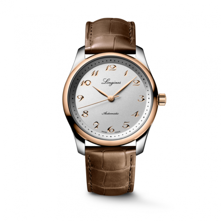 Rellotge d'acer & corretja de pell Longines Master Colection L23575702