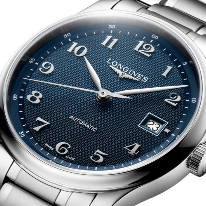 Longines Master Collection Automatic 39 mm Blue Barleycorn Dial Stainless Steel Bracelet