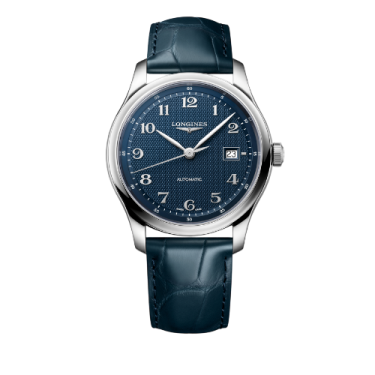 Longines Master Collection Automatic 41 mm Blue Barleycorn Dial Blue Alligator Strap