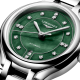 Longines PrimaLuna 30mm Automatic Green Mother-of-Pearl Diamond Watch