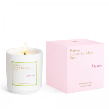 Bougie Parfumée À la Rose de Maison Francis Kurkdjian