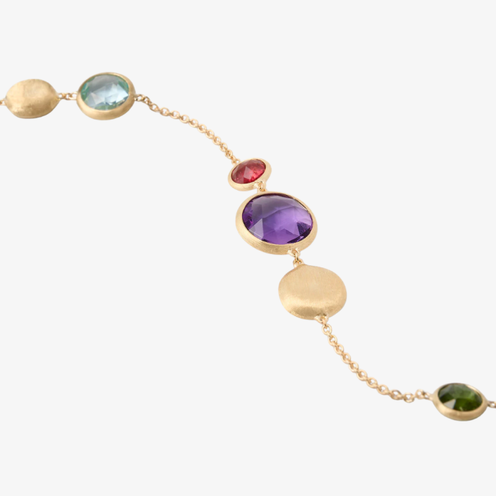 Pulsera Jaipur Colour oro 18 kt y gemas naturales multicolores Marco Bicego