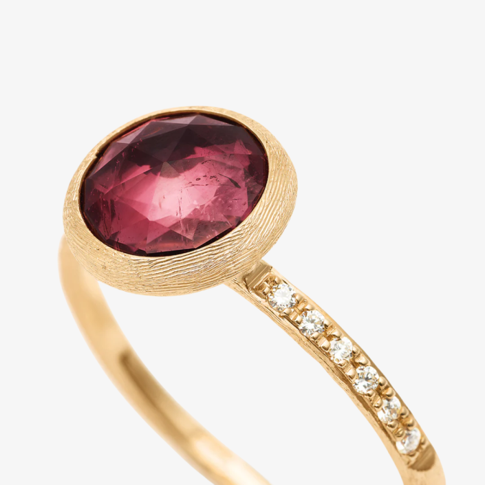Jaipur Ring with Pink Tourmaline and Diamonds Marco Bicego