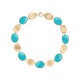 Marco Bicego Lunaria Color, collaret de turquesa en or groc 18K