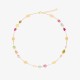 Lunaria Color necklace in yellow gold with tourmalines by Marco Bicego