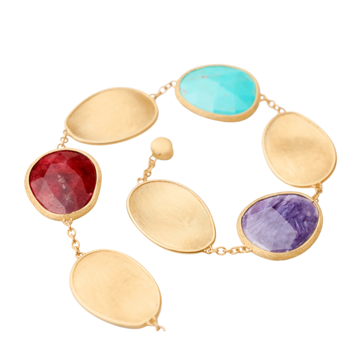 Polsera Lunaria Color amb tulita, turquesa i charoïta Marco Bicego