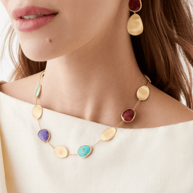 Polsera Lunaria Color amb tulita, turquesa i charoïta Marco Bicego