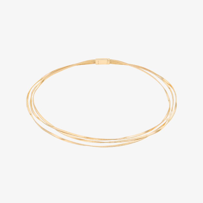 Collaret Marrakech de tres fils en or groc 18kt Marco Bicego