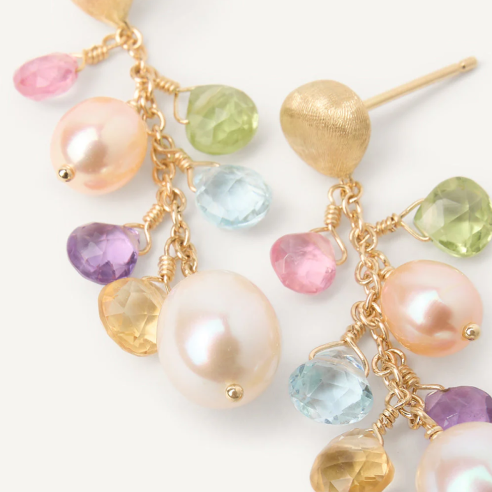 Pendientes paradise con gemas multicolor de marco bicego
