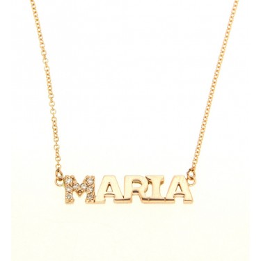 N1480 ROSE GOLD & DIAMOND NECKLACE MARIA SUISSA JOIERS