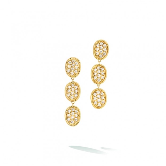 Pendientes oro amarillo 18 qt & Diamantes Lunaria Marco Bicego