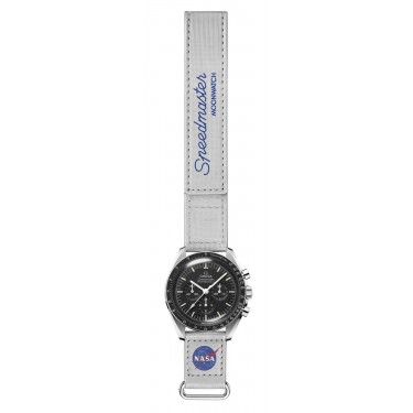 Bracelet 2 pièces VELCRO® Speedmaster Moonwatch gris