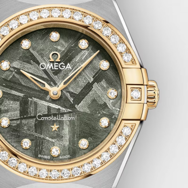 Rellotge Omega Constellation 28 mm en acer i or Sedna™