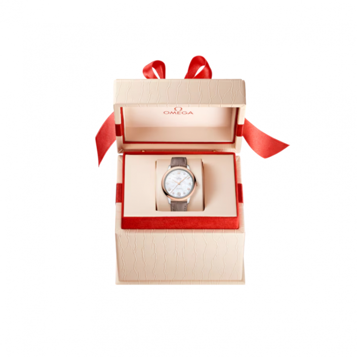 OMEGA De Ville Prestige - Reloj de 34 mm en Acero Inoxidable y Oro Sedna™ de 18 qt 43423342055001