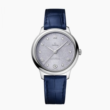 Omega De Ville Prestige 34 mm | Steel Watch with Leather Strap