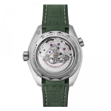  OMEGA Seamaster Planet Ocean - Reloj de 43,50 mm, Caja de acero inoxidable y cerámica verde 21532442106001