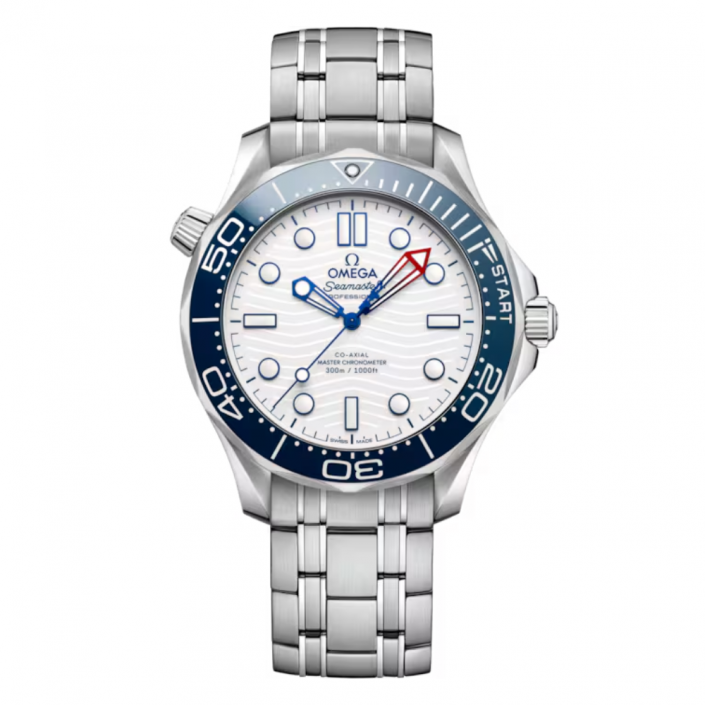 Omega Seamaster Diver 300M America's Cup 210.30.42.20.04.002 - Montre de 42 mm avec Lunette en Céramique