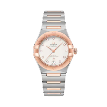 Omega Constellation 29 mm rellotge automàtic d’acer i or Sedna amb diamants