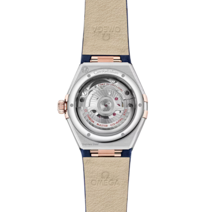 Omega Constellation 29mm Steel Sedna Gold Blue Aventurine Watch
