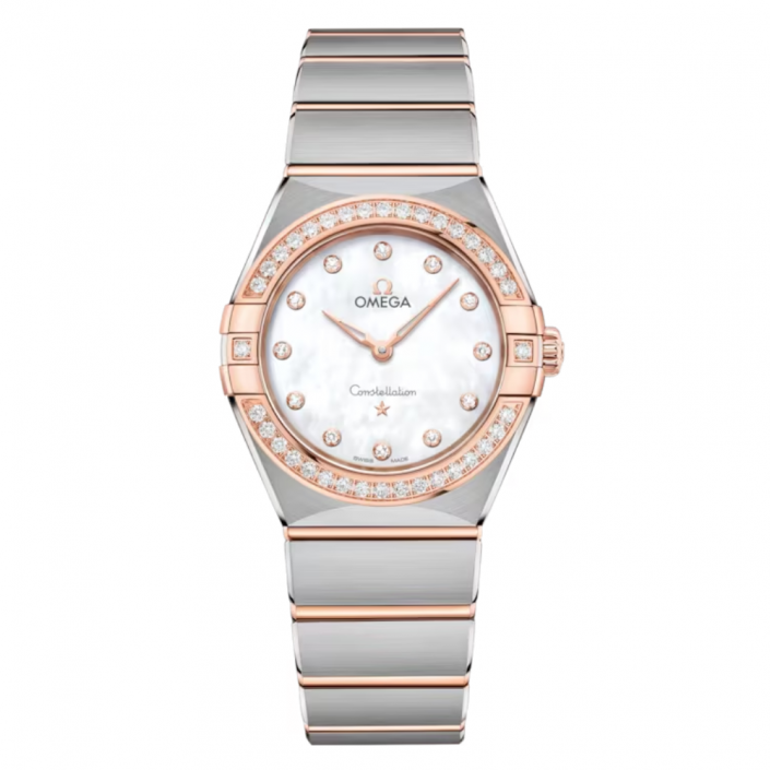 Omega Constellation 28mm en oro Sedna™ de 18 quilates y acero inoxidable13125286055001