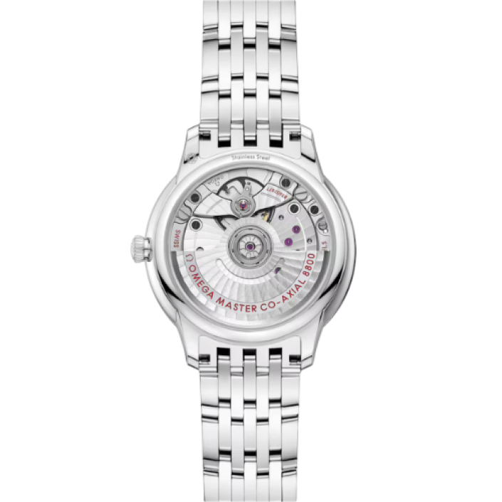 Omega De Ville Prestige 34 mm Automatique avec Cadran Argenté et Bracelet en Acier