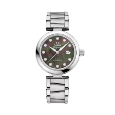 Omega De Ville Ladymatic 34mm Stainless Steel Tahiti Mother-of-Pearl Watch