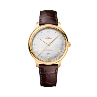 Omega De Ville Prestige 40mm Yellow Gold Leather Watch