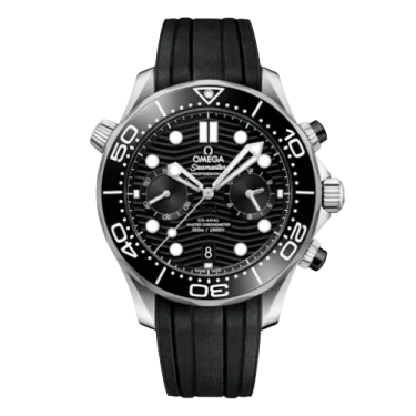 Omega Seamaster Diver 300M Chronograph 44 mm Automàtic amb Esfera Negra i Corretja de Cautxú