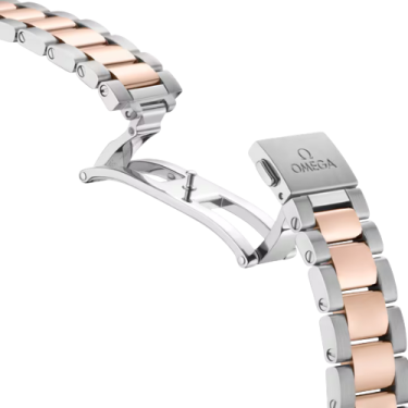 Omega Seamaster Aqua Terra 34mm Steel Sedna Gold Diamond Watch