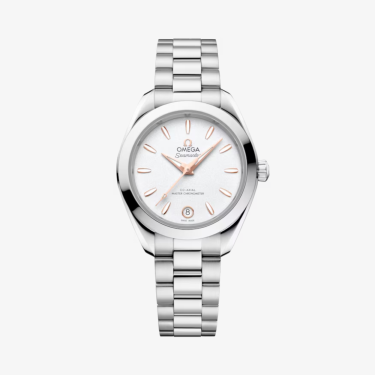 Reloj Seamaster Aqua Terra 150M con esfera plateada y oro Sedna™ 30mm Omega
