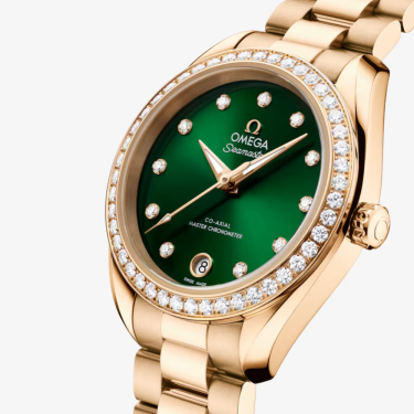 Reloj Seamaster Aqua Terra 150M oro Moonshine™ y diamantes 30mm Omega
