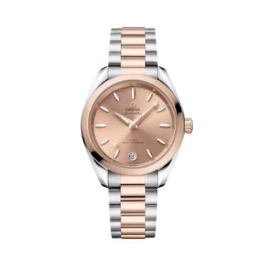 Omega Seamaster Aqua Terra Shades 34 mm en acer i or Sedna