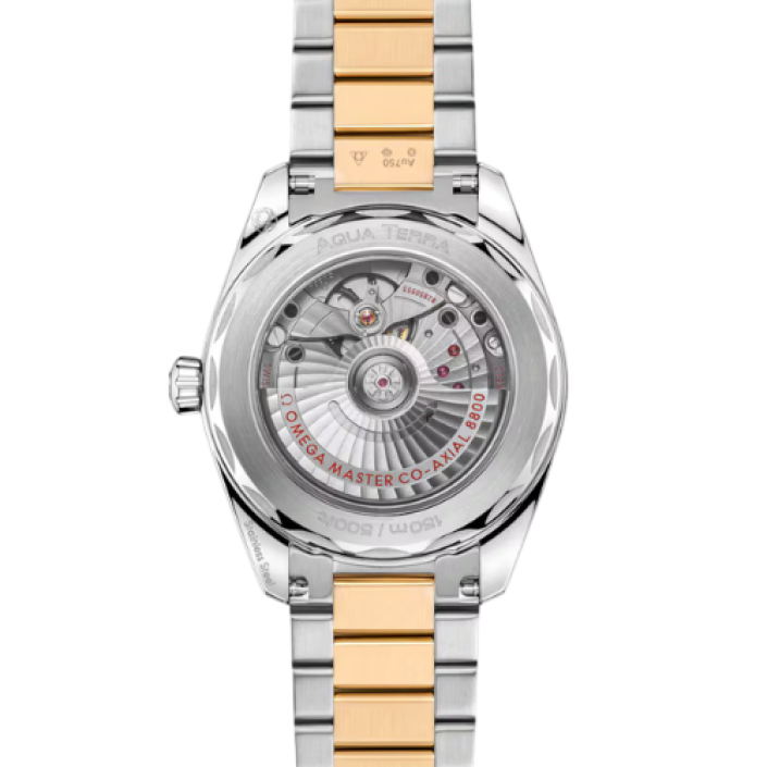 Omega Seamaster Aqua Terra Shades 38 mm steel and Moonshine gold watch