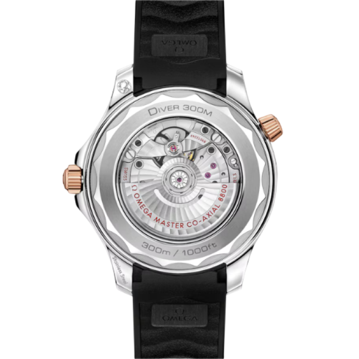 Omega Seamaster Diver 300M 42 mm steel and Sedna gold watch
