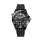 Omega Seamaster Diver 300M Black Ceramic 43.5mm Rubber Strap Watch