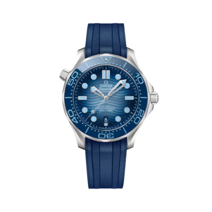 Omega Seamaster Diver 300M 42mm Steel Black Rubber Watch