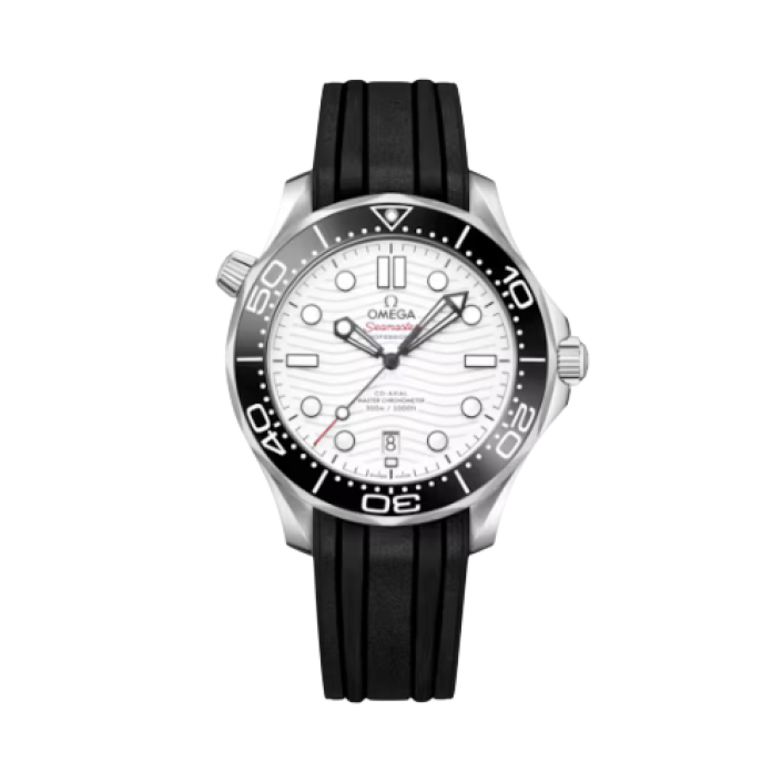 Omega Seamaster Diver 300M 42mm Steel Black Rubber Watch