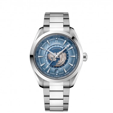 Omega Seamaster Aqua Terra 150M Co-Axial Master Chronometer GMT Worldtimer 43MM Summer Blue