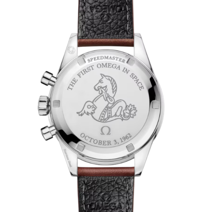 Omega Speedmaster First Omega in Space 39.7mm Steel Brown Leather Watch