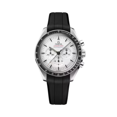 Omega Speedmaster Moonwatch Professional 42mm White Dial Rubber Watch