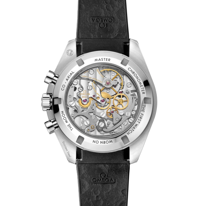 Omega Speedmaster Moonwatch Professional 42 mm avec cadran blanc, bracelet en caoutchouc